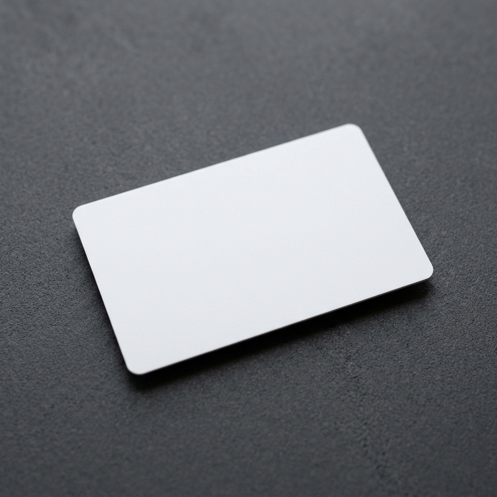 Чисто бяла NFC карта готова за кодиране